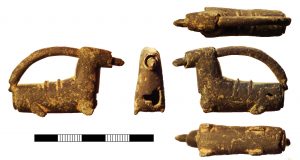 Medieval zoomorphic padlock (PAS: SUR-D02FD3) (Image courtesy of the Portable Antiquities Scheme)